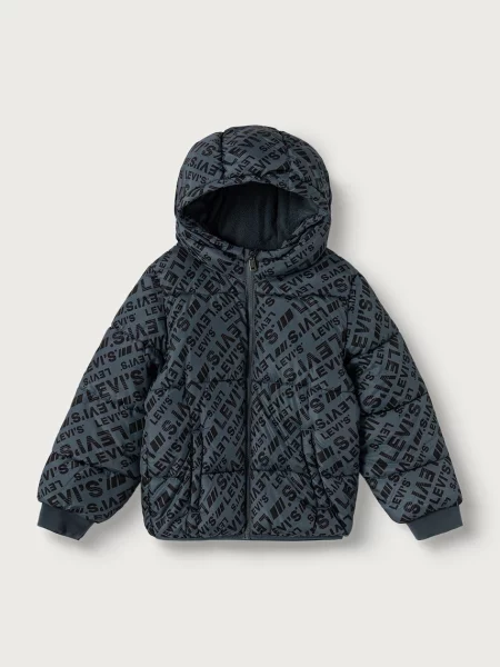 Levi's geacă petrecută pentru copii HEAVY WEIGHT PUFFER gri