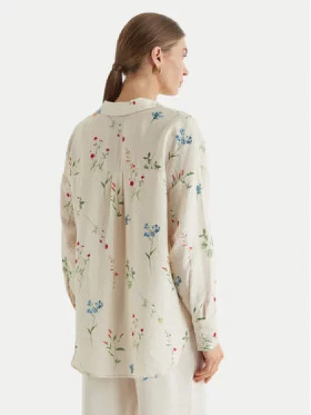 VERO MODA Bluza VMJOSIE / svijetloplava / zelena / crvena bež