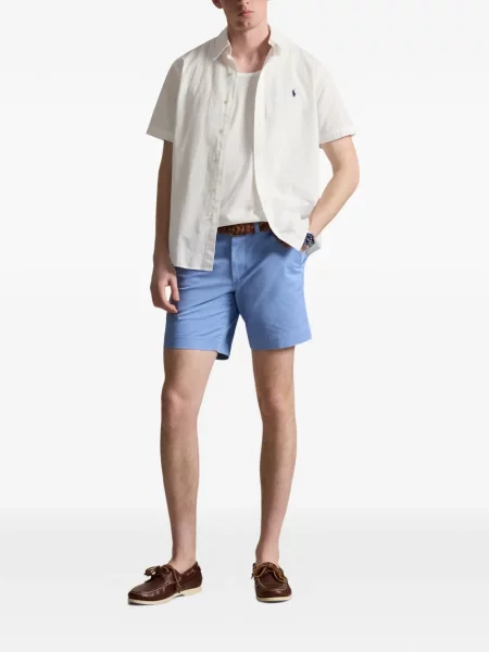 Τέντωμα καρό κιλότα Polo Ralph Lauren με κέντημα πράσινο