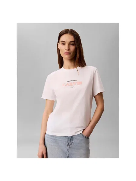 Tricou Calvin Klein Jeans clasic alb