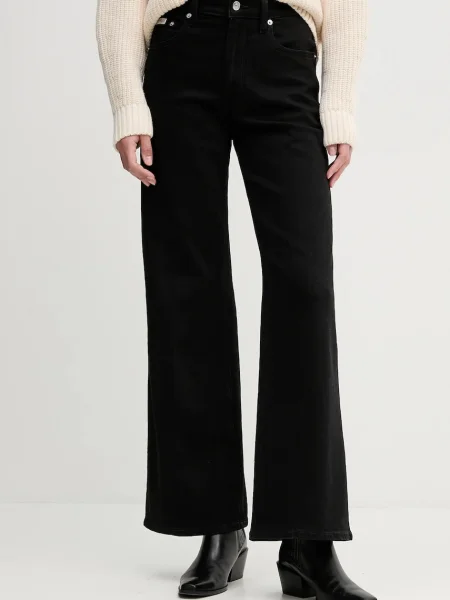 Дънки Calvin Klein Jeans черно