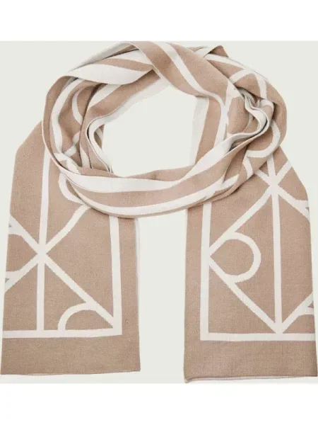 Calvin Klein Fular cu două fețe bej