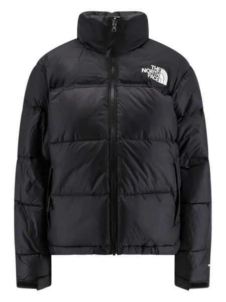 Geacă cu puf The North Face cu broderie negru