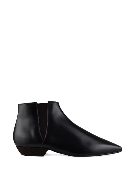 Botine Loro Piana din piele negru