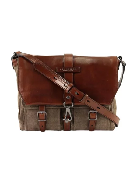 Torebka crossbody The Bridge skórzana biznesowa brązowa