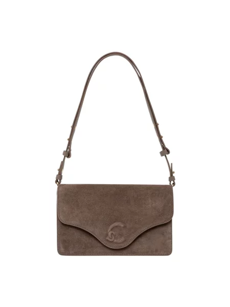 Coccinelle torebka crossbody skórzana brązowa