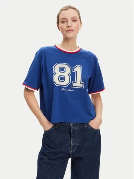 Guess Jeans T-Shirt μπλε
