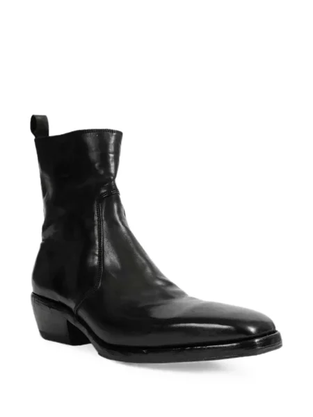 Cizme scurte Premiata din piele negru