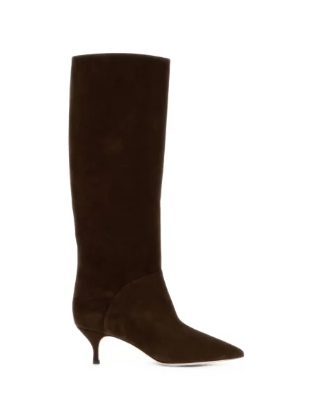 Botine Casadei din piele de căprioară maro