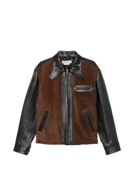 Geanta de piele Marni negru