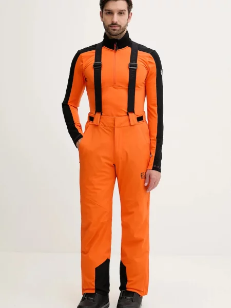 Однотонный свитер Ea7 Emporio Armani оранжевый