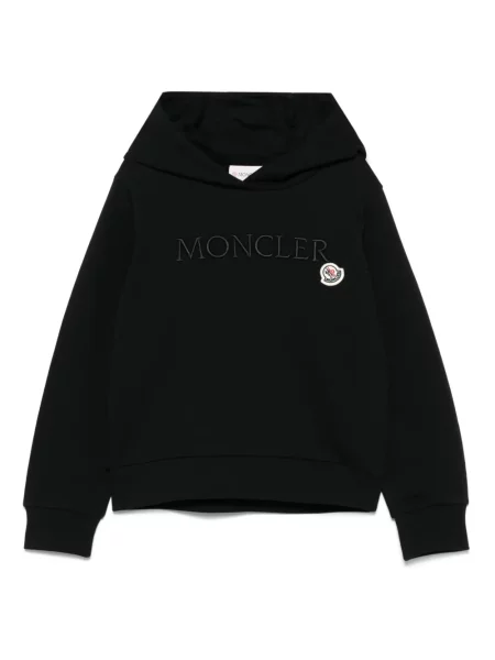 Bluza z kapturem dziecięca Moncler Enfant czarna