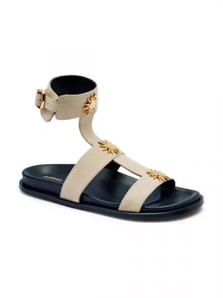 Alohas De piele sandale Clarisa bej
