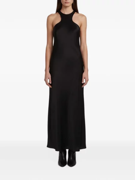 Rochie Allsaints cu gât halter negru