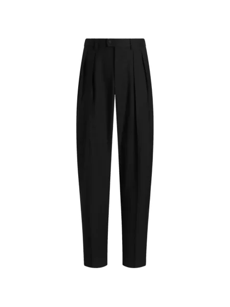 Pantaloni Dolce & Gabbana de lână maro