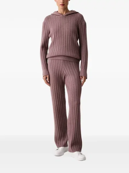 Pantaloni Chantelle tricotate violet