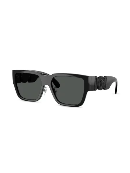 Ochelari de soare dreptunghiulari Versace Eyewear negru