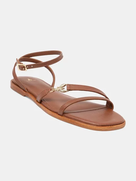 Patrizia Pepe sandale de piele maro