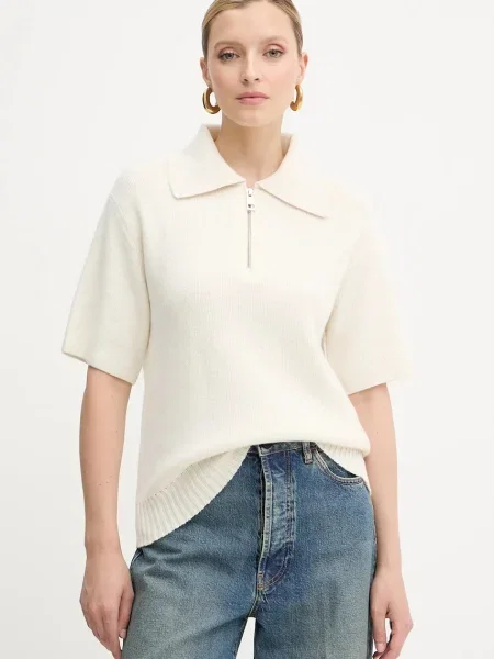 Liviana Conti pulover de lână bej