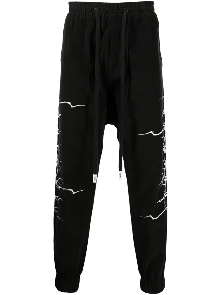 Pantaloni Haculla cu imagine negru
