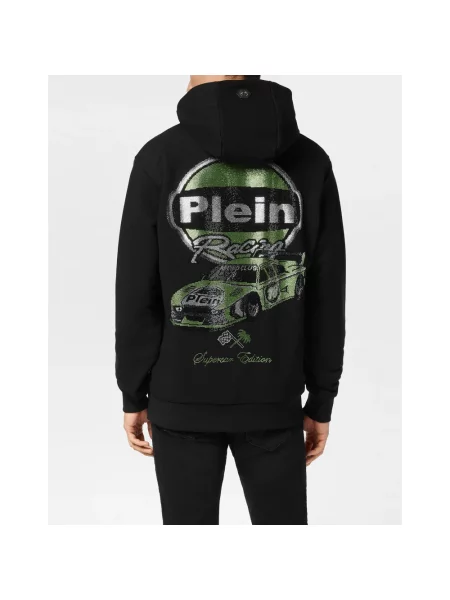 Bluza z kapturem Philipp Plein z kapturem czarna