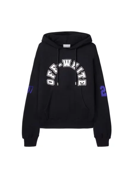 Bluza z kapturem Off-white z kapturem biała
