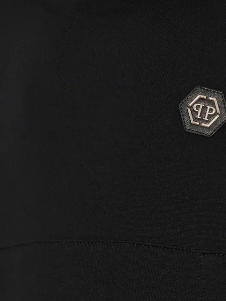 Bluza z kapturem dziecięca Philipp Plein czarna