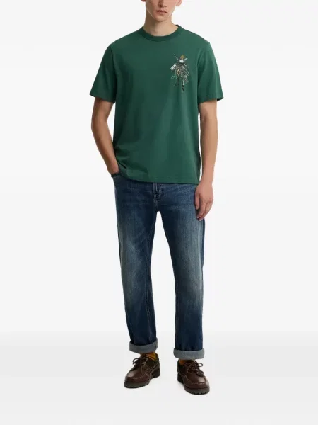 Tricou Barbour cu imagine verde