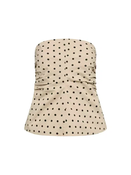 Co'couture Top Deddi bej negru