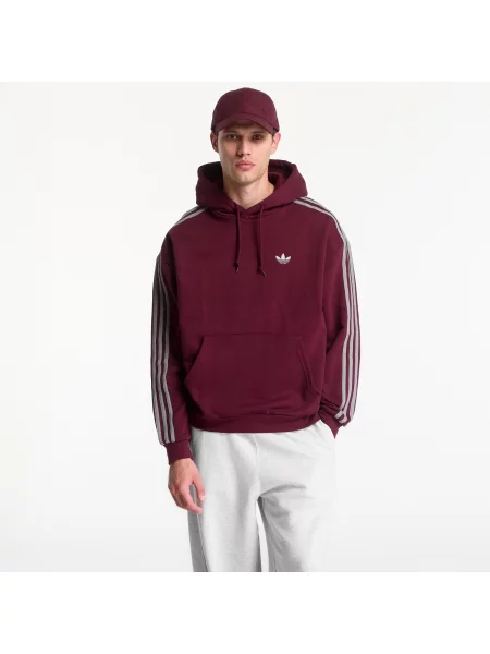 Hanorac cu glugă Adidas Originals cu dungi cu glugă