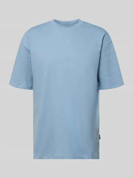 T-shirt z okrągłym dekoltem model KAISER' Blend niebieska