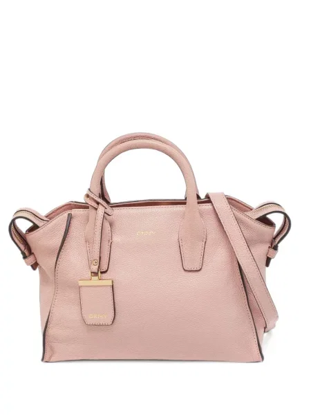 Geantă shopper Dkny din piele roz