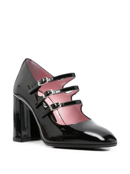Pantofi cu toc Carel Paris cu bretele negru