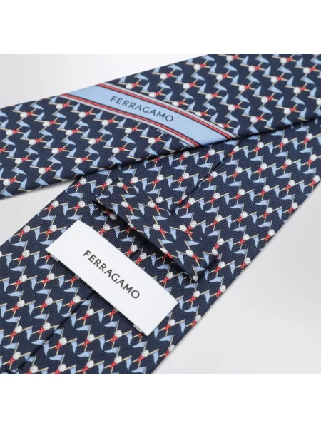 Krawat Ferragamo niebieski
