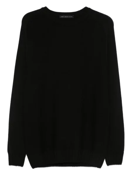 Пуловер Low Brand с кръгло деколте черно