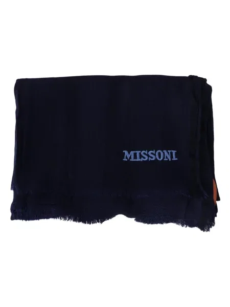 Szal Missoni wełniana niebieska