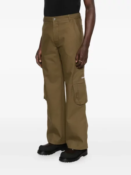 Cargo kalhoty Off-white bílé