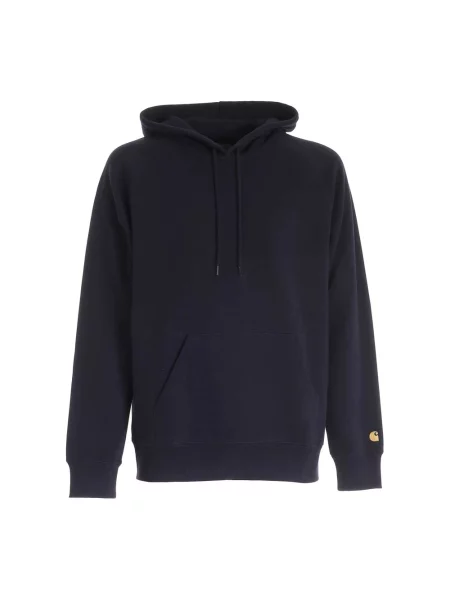 Bluza z kapturem Carhartt Wip z kapturem niebieska
