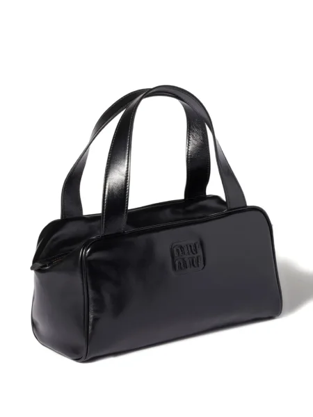Geanta de piele Miu Miu din piele negru