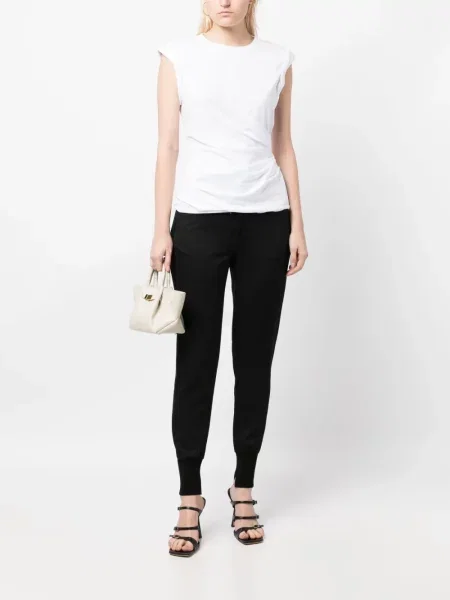 Vilnonės siaurėjantys kelnės 3.1 Phillip Lim juoda
