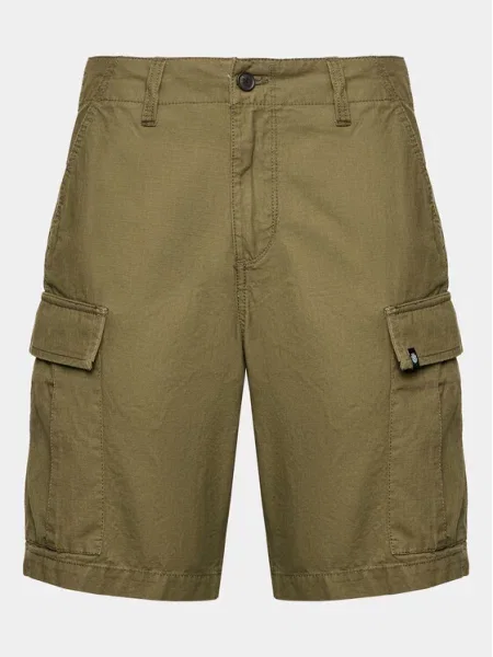 Kratke hlače iz tkanine Element zelena