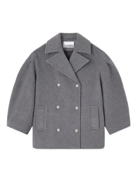 Palton Ganni gri
