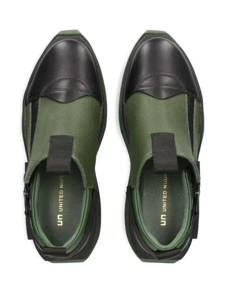 Sneakerși United Nude cu platformă verde