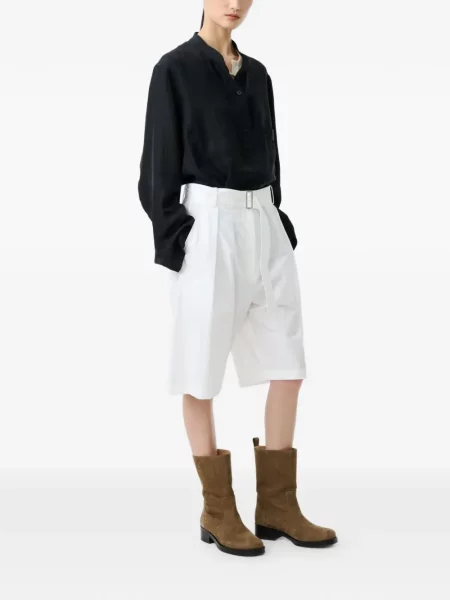 Szorty Studio Nicholson plisowane białe