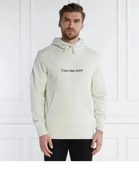 CALVIN KLEIN JEANS Hanorac SQUARE FREQUENCY LOGO verde