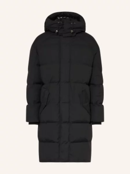Moose Knuckles Peřový Kabát Everest S Odnímatelnou Kapucí černá