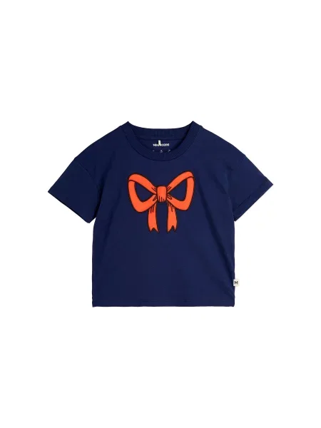 MINI RODINI T-shirt Bow tamnoplava