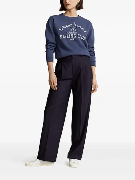 Boxeri Polo Ralph Lauren plisat cu broderie din piele gri