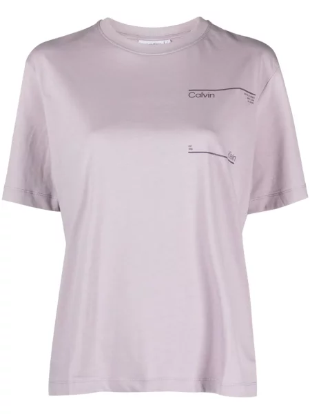 Tricou Calvin Klein cu imagine violet