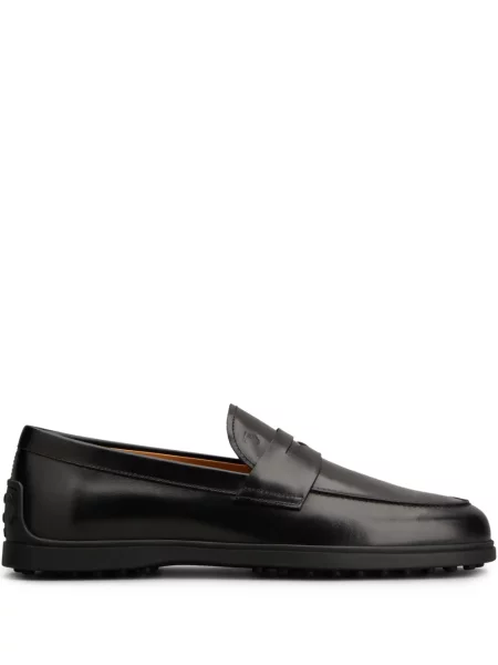 Кожени лоуфъри Tod's черно